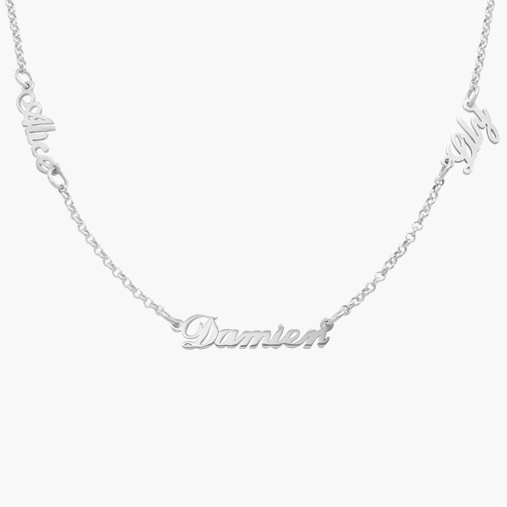 Multiple Name Necklace in Silver-1 product photo