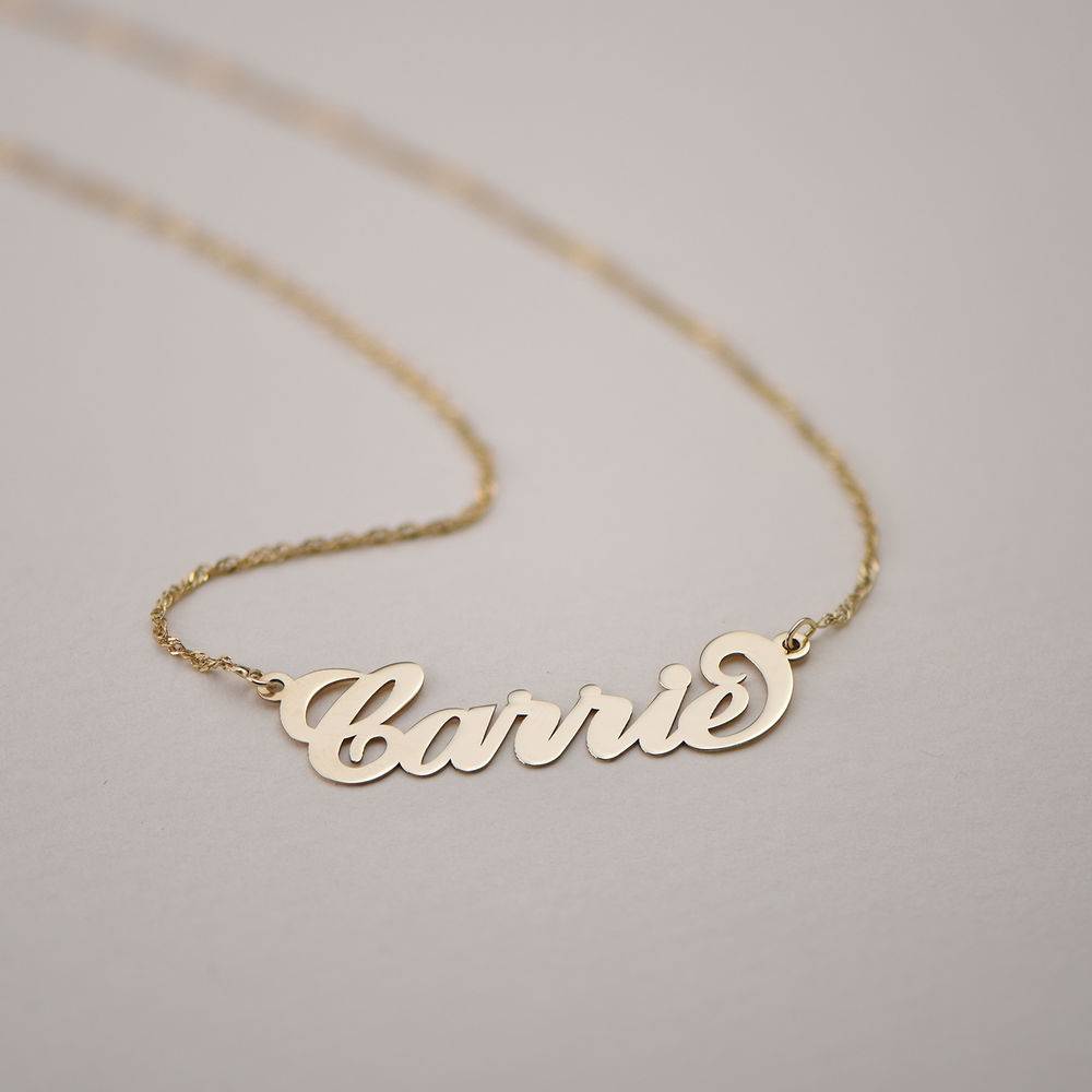 14K Gold Name Necklace-2 product photo