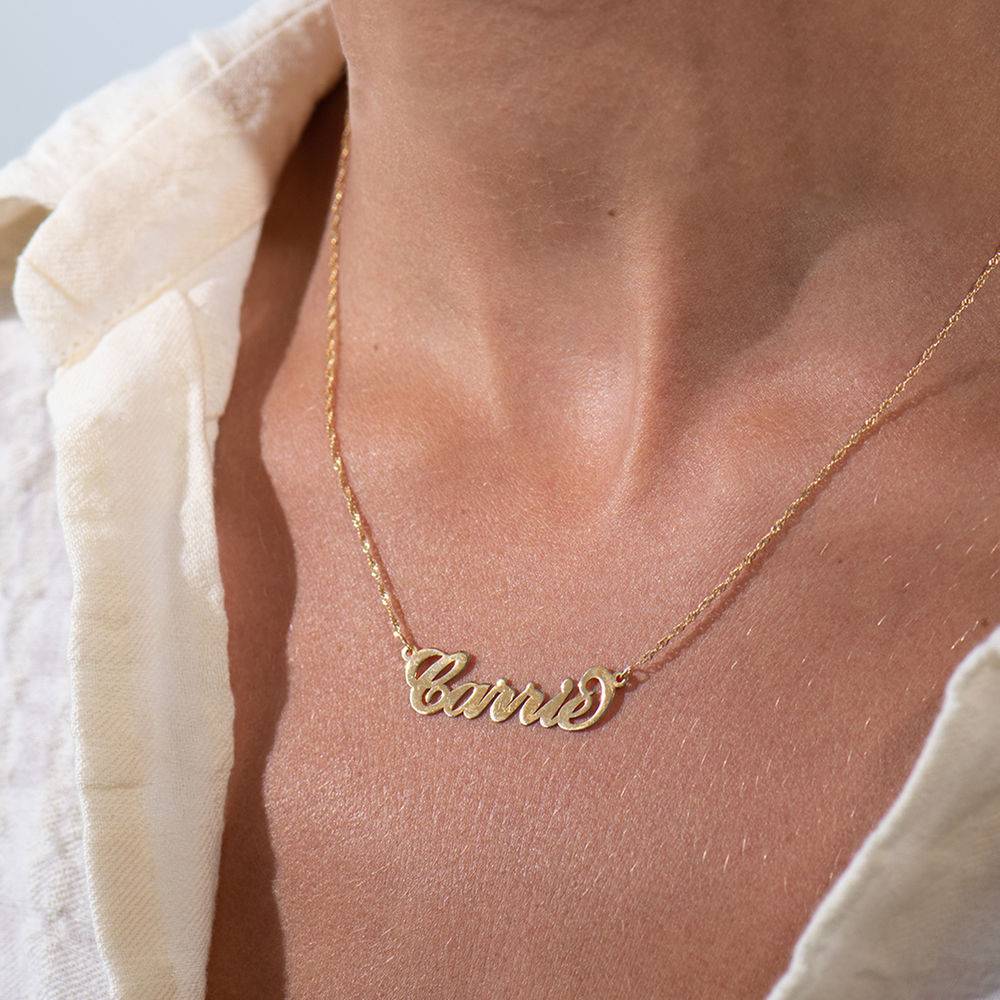 14K Gold Name Necklace-4 product photo