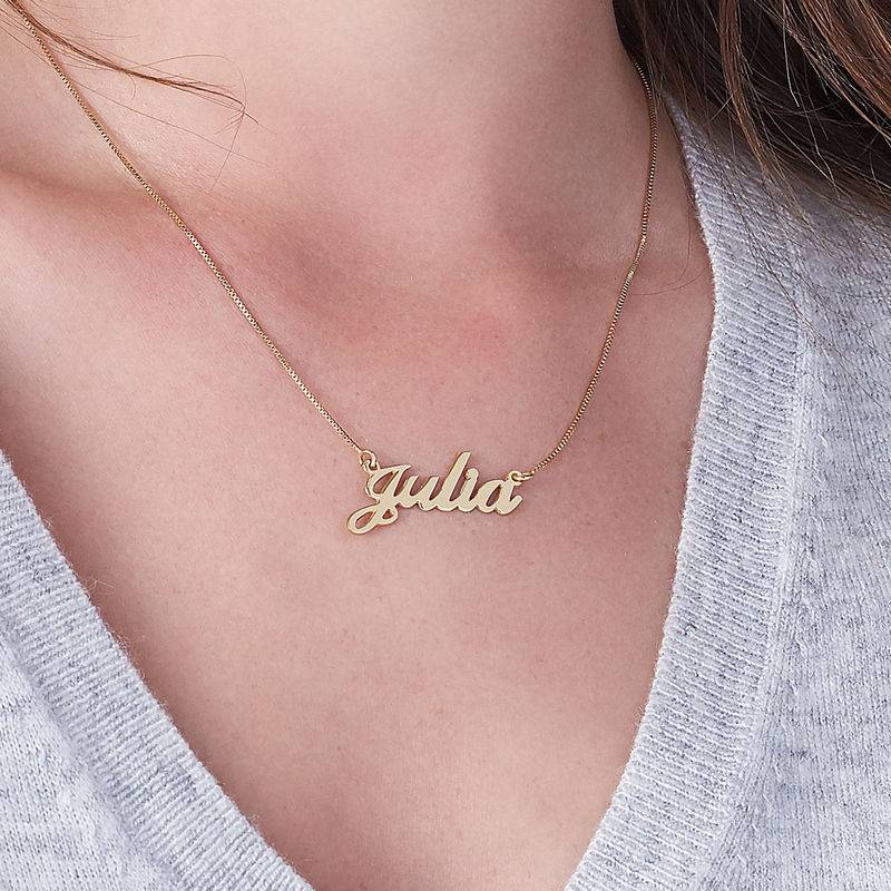 Personalized Classic Name Necklace in 18k Gold Plating-5 product photo