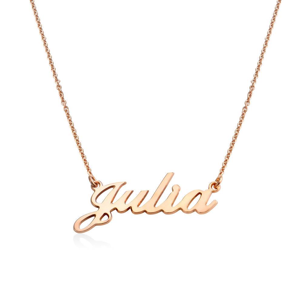 Personalized Classic Name Necklace in 18k Rose Gold Plating-3 product photo