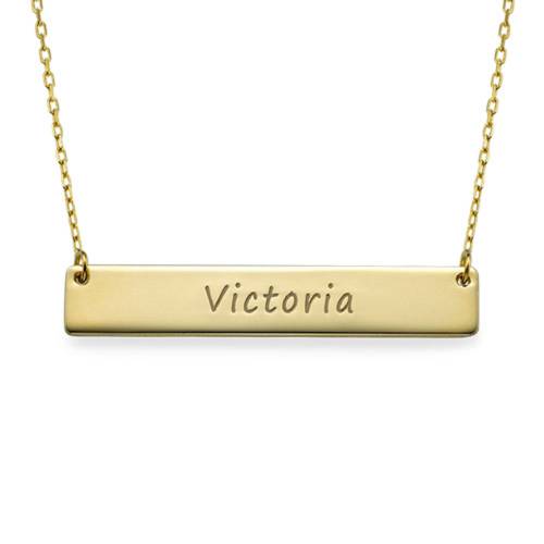 10K Gold Nameplate Necklace product photo