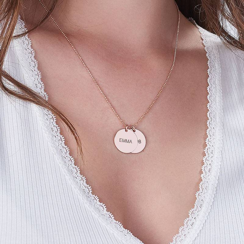 Rose Gold Plated Disc Necklace product photo
