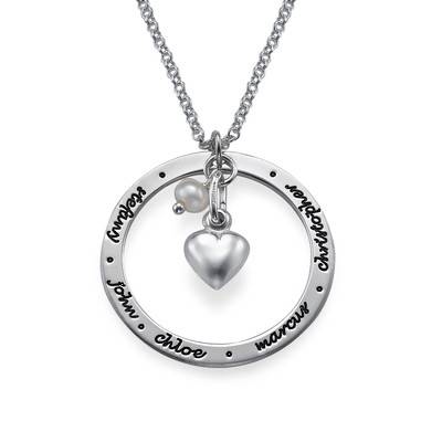 Forever Engraved Circle Necklace-1 product photo