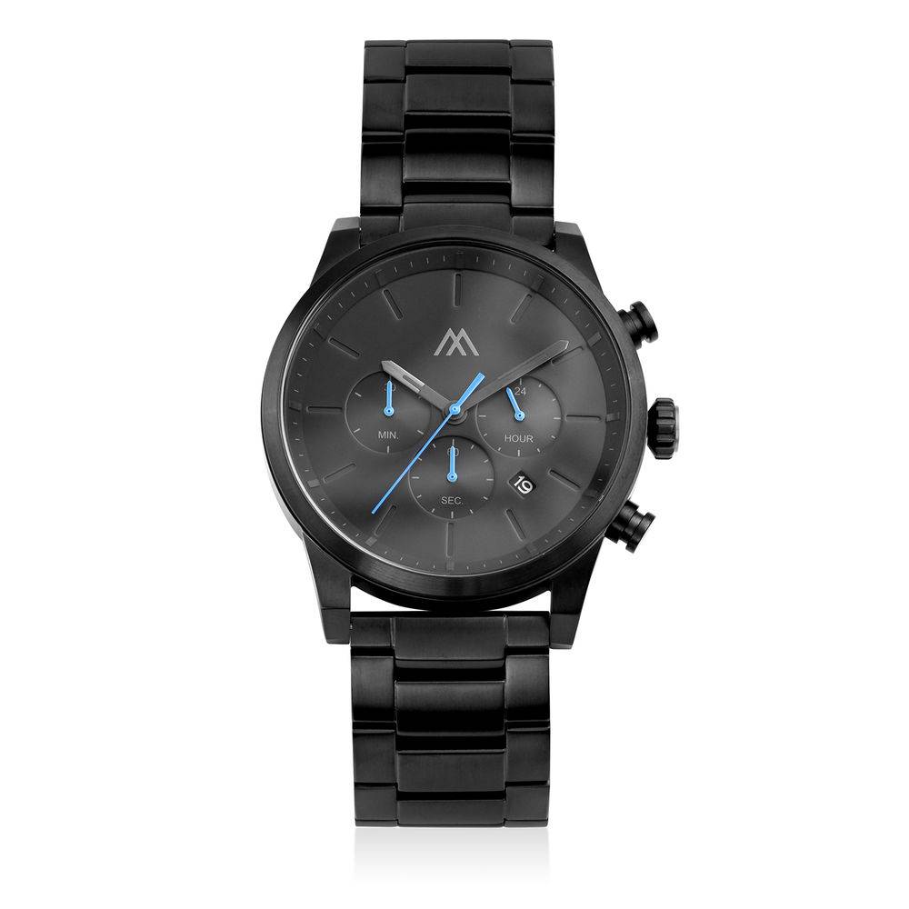 Quest Chronograph Black Stainless Steel Watch for Men-4 product photo