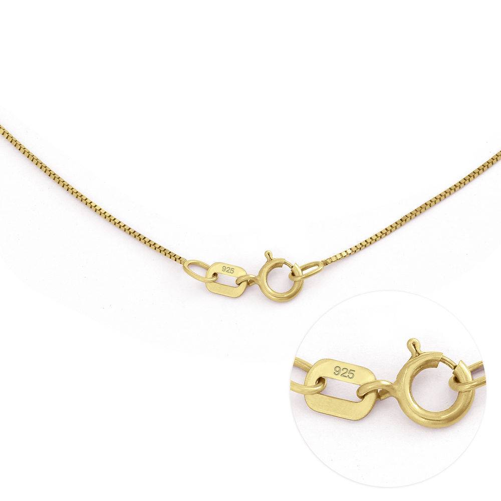 Engraved Russian Ring Necklace in Gold Plating-2 product photo