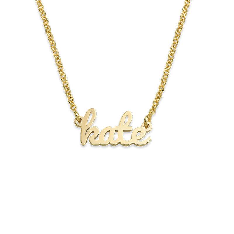 Script Name Necklace with 18K Gold Plating-3 product photo