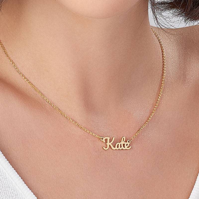 Script Name Necklace with 18K Gold Plating-1 product photo