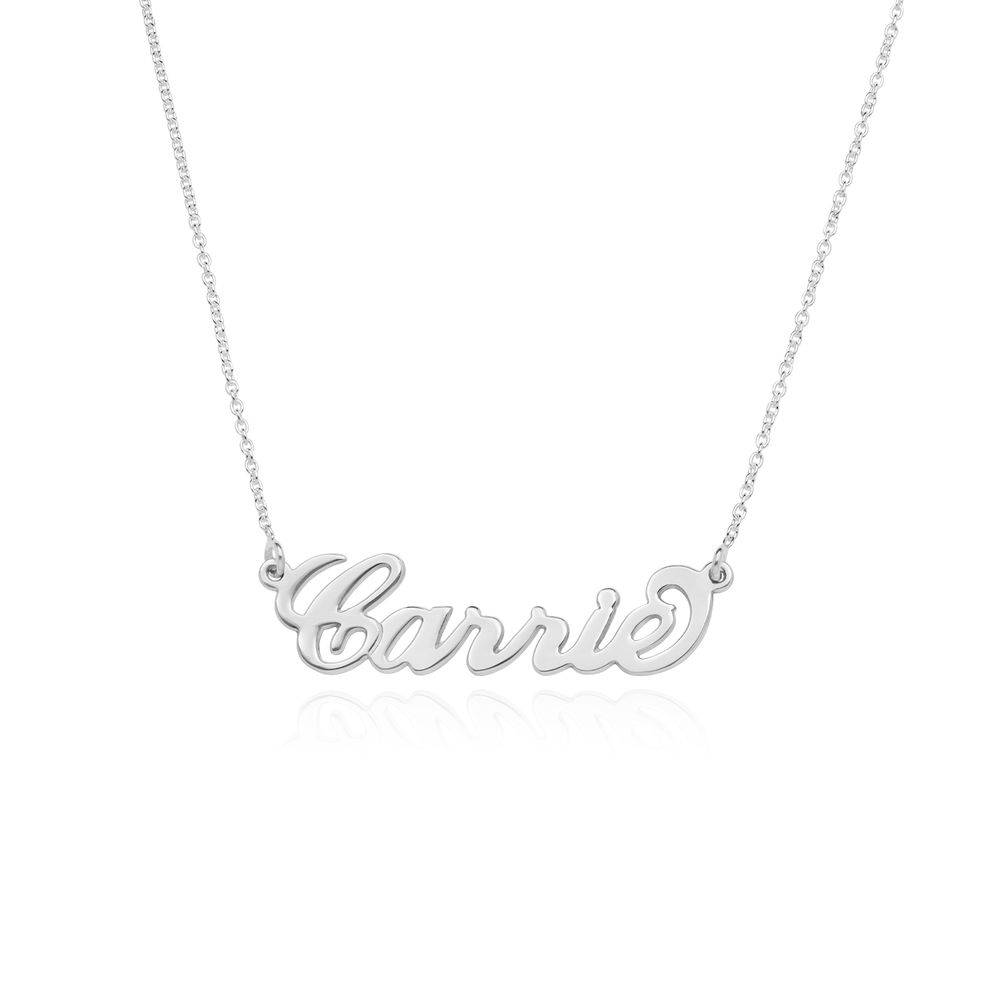 Silver Name Necklace - Carrie Style-2 product photo