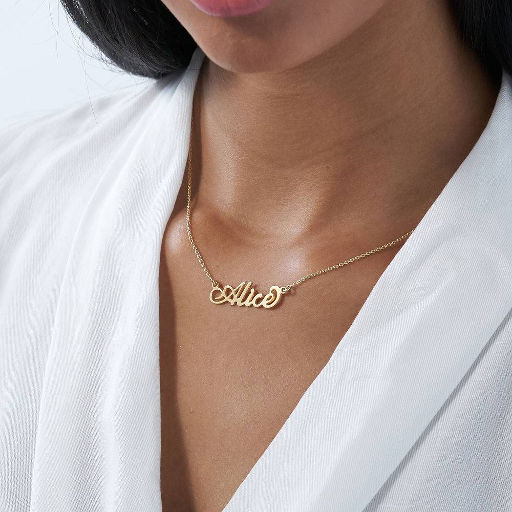 Gold Plated Tiny Name Necklace-3 product photo