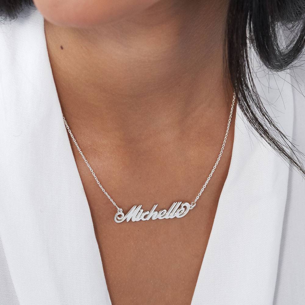 Silver Tiny Name Necklace-4 product photo