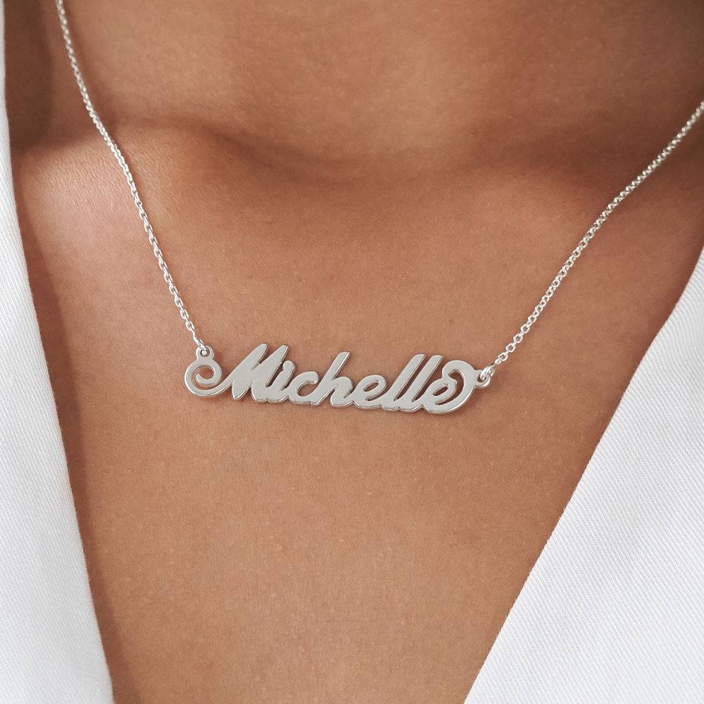 Silver Tiny Name Necklace-5 product photo