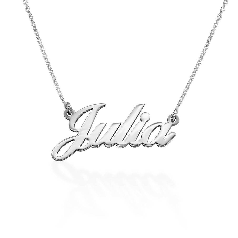 Small Sterling Silver Classic Name Necklace-1 product photo