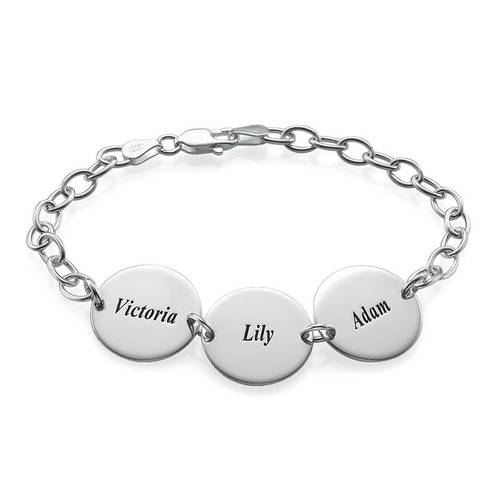 Disc Bracelet in Sterling Silver product photo