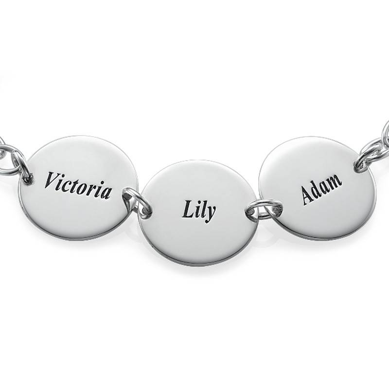 Disc Bracelet in Sterling Silver-3 product photo