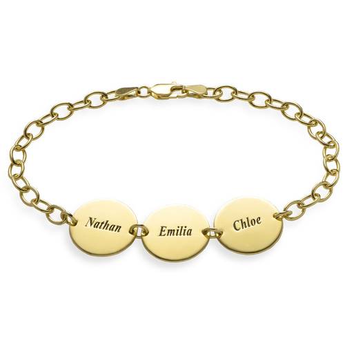 Disc Bracelet in Gold Plating product photo