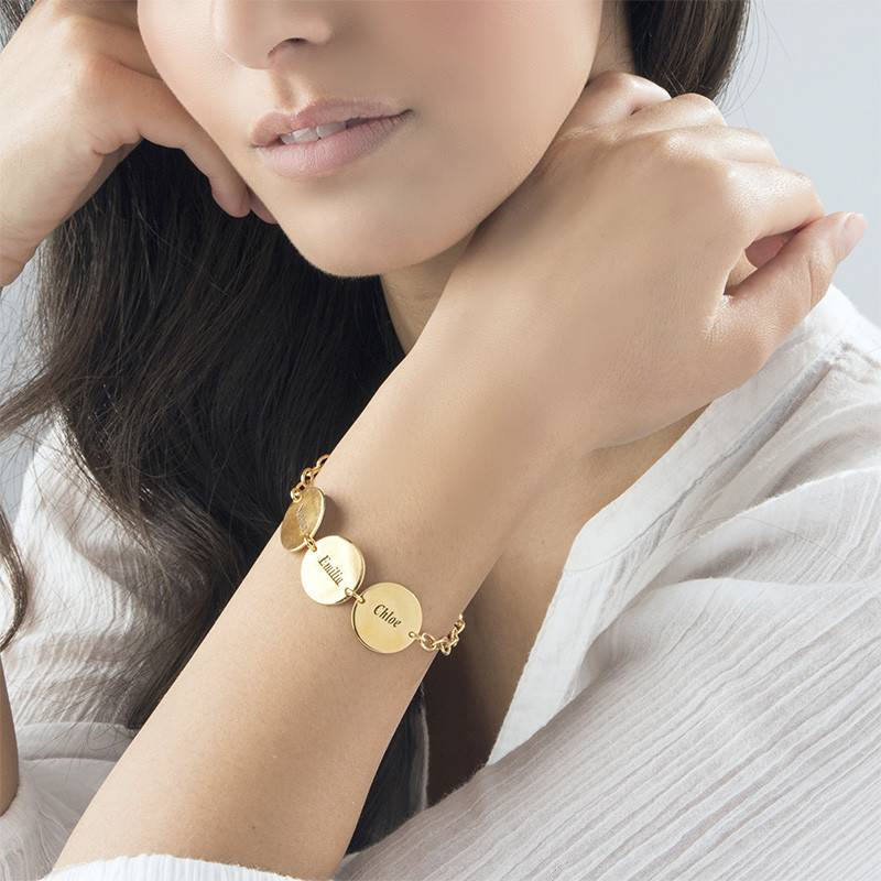 Disc Bracelet in Gold Plating-1 product photo