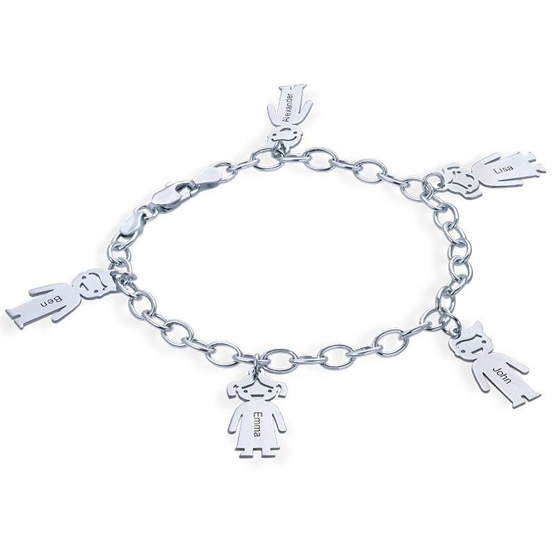 Sterling Silver Engraved Kids Bracelet-4 product photo