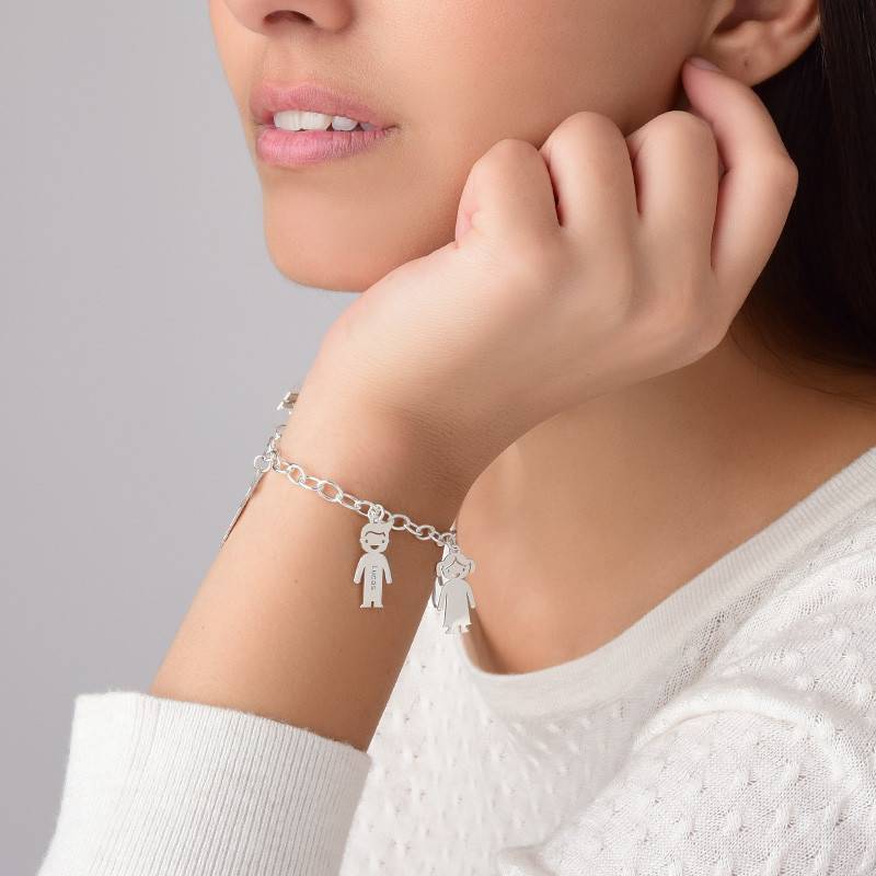 Sterling Silver Engraved Kids Bracelet-2 product photo