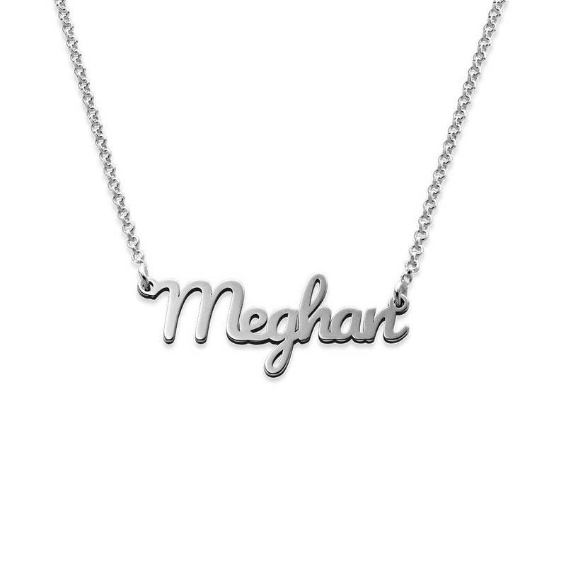 Signature Style Name Necklace in Silver for Kids-1 product photo