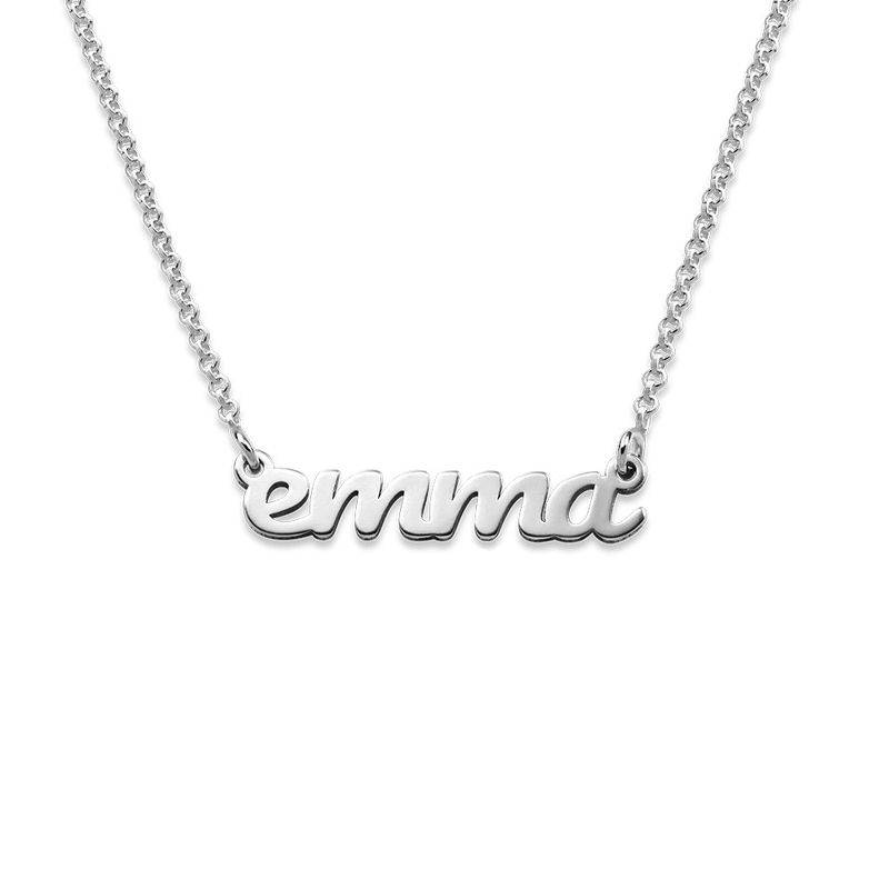 Signature Style Name Necklace in Silver for Kids-3 product photo