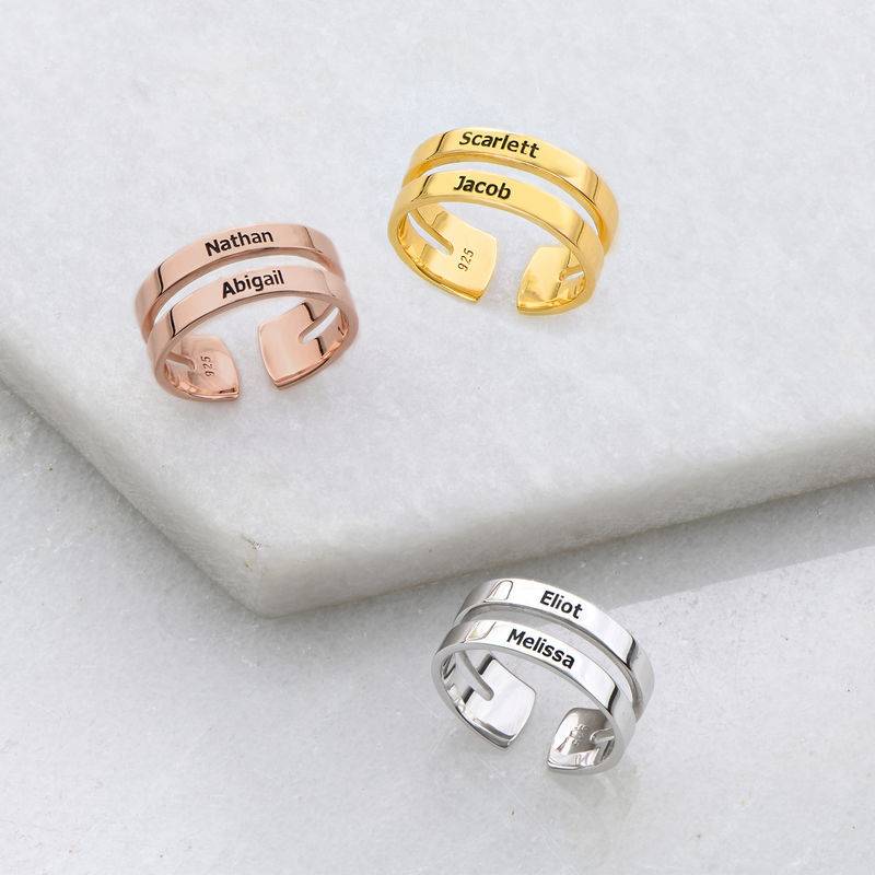 Two Name Ring In Gold Plating-2 product photo