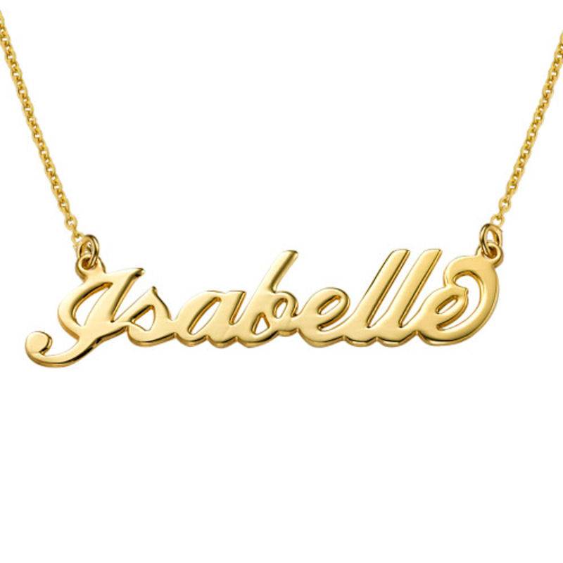 Vermeil Carrie Name Necklace-3 product photo