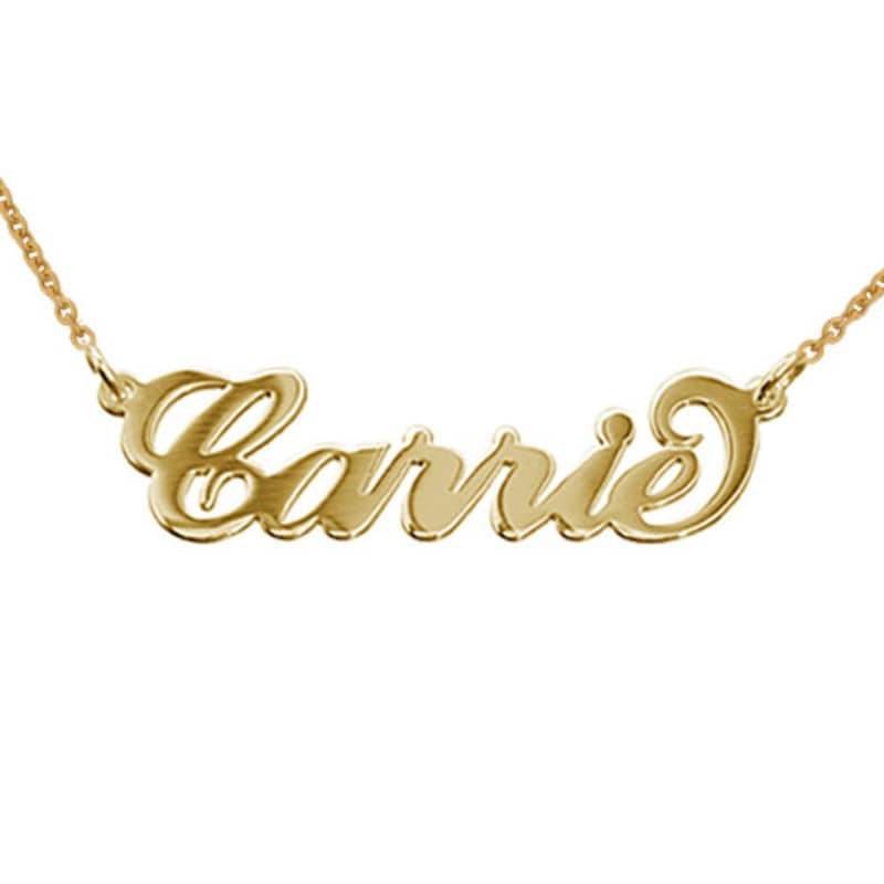 Vermeil Carrie Name Necklace-1 product photo