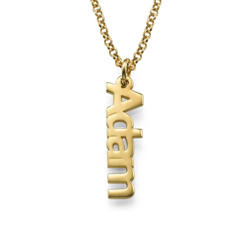 Multiple Vertical Name Necklace in Gold Plating-1 product photo