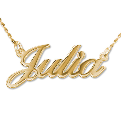 14K Gold Stylish Name Necklace