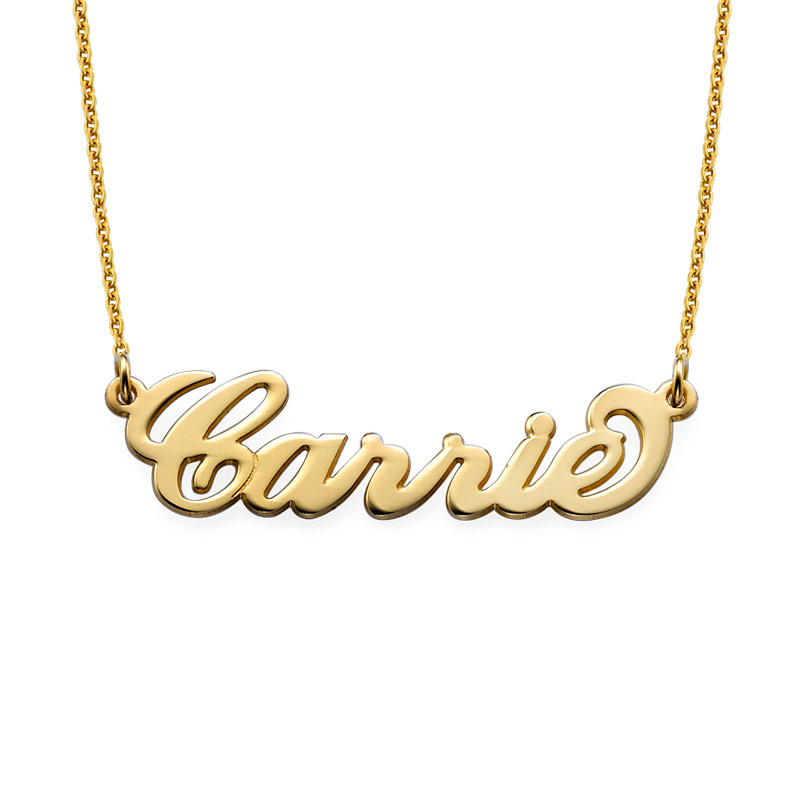Gold Plated Tiny Name Necklace