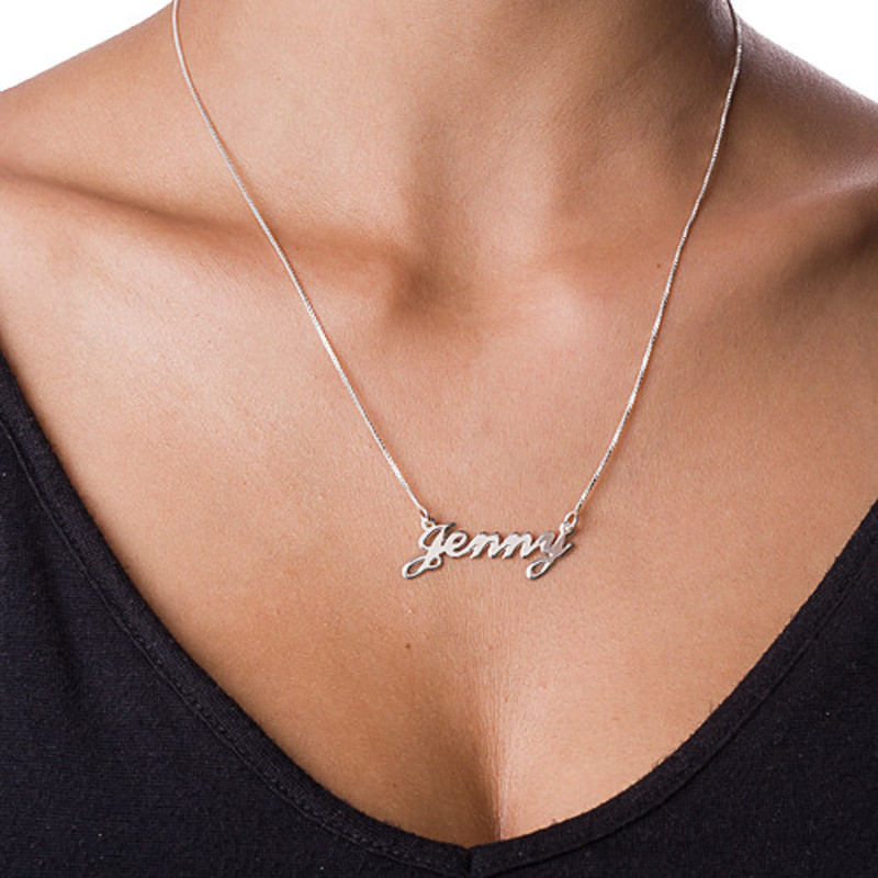 Tiny Stylish Name Necklace - 1