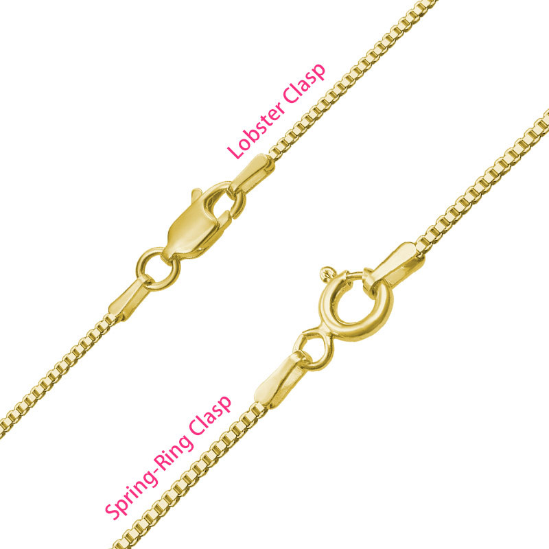 Tiny Stylish Name Necklace in Gold Plating - 2
