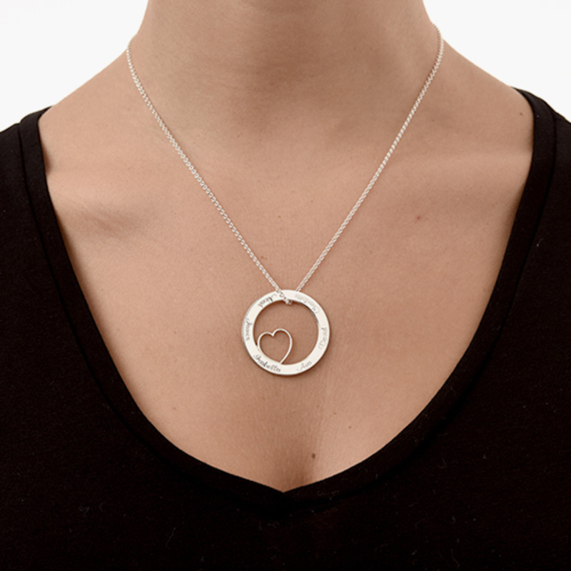 Personalized Love Circle Necklace - 1 product photo