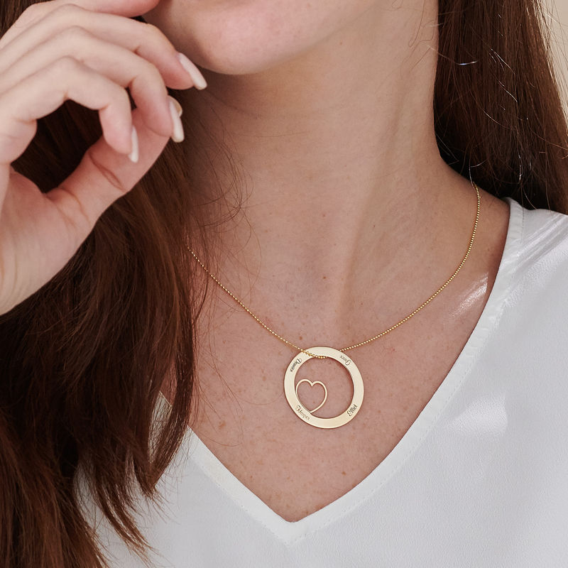 Personalized Love Circle in 10K Yellow Gold - 2