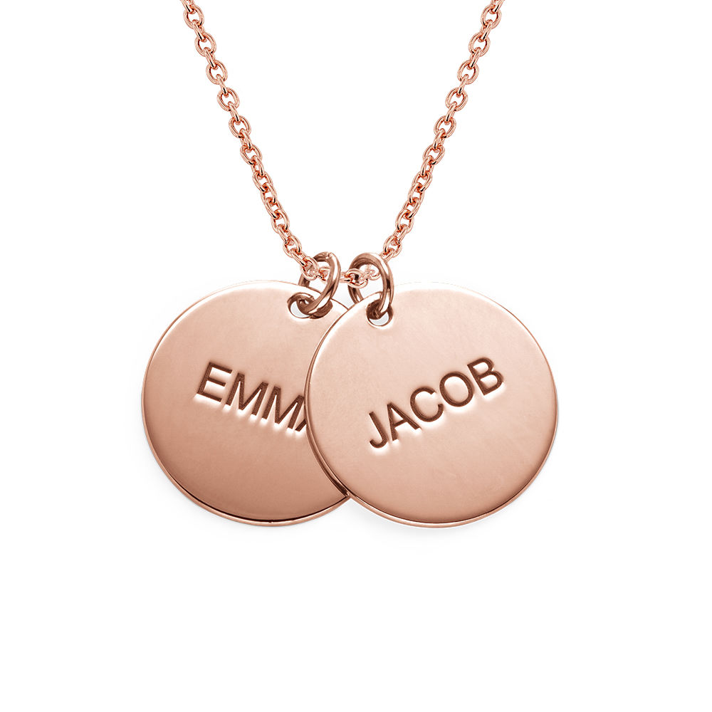 Rose Gold Plated Disc Necklace
