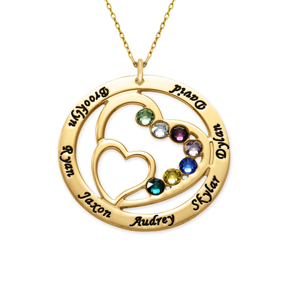 Forever in My Heart Personalized Necklace in 10K Gold