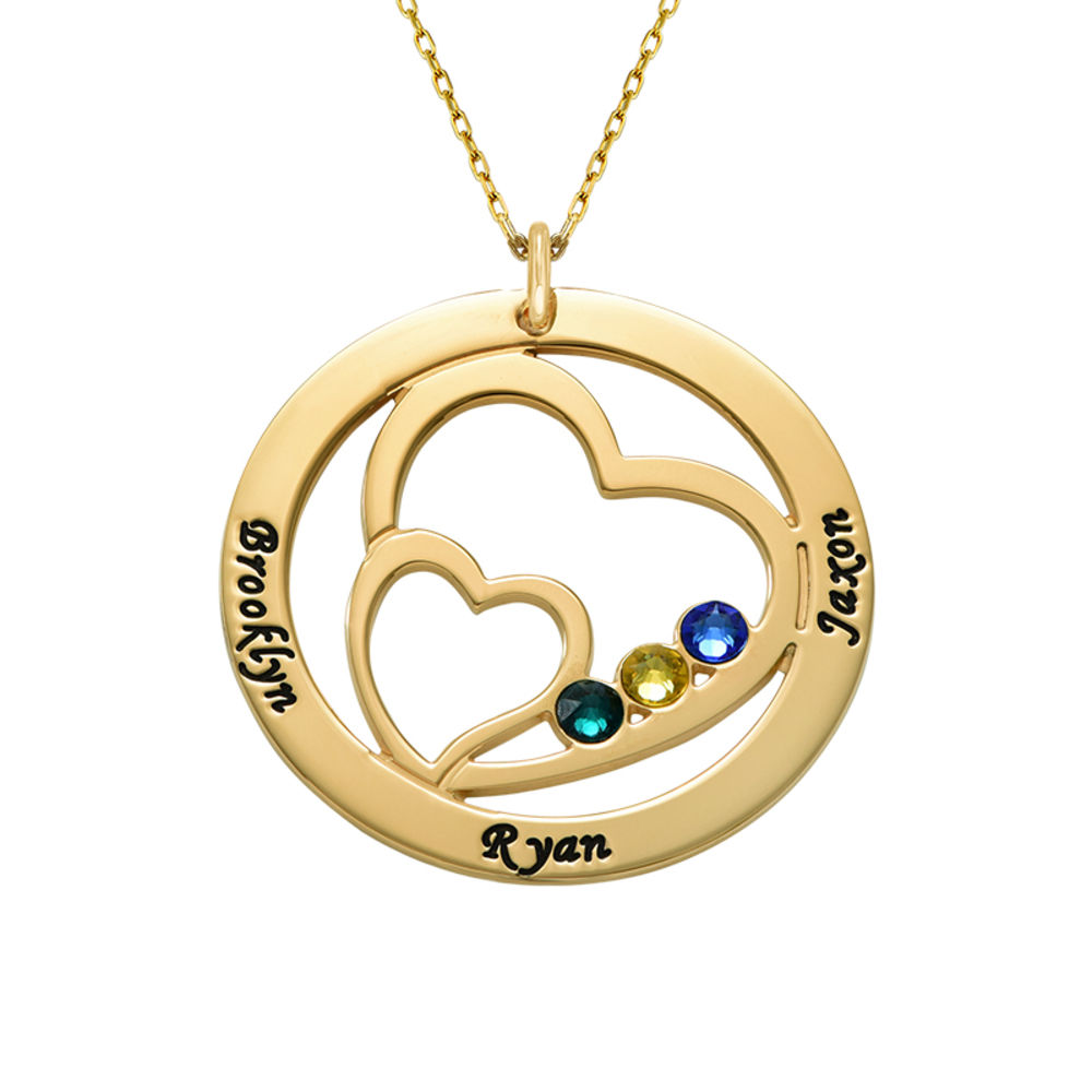 Forever in My Heart Personalized Necklace in 10K Gold - 1