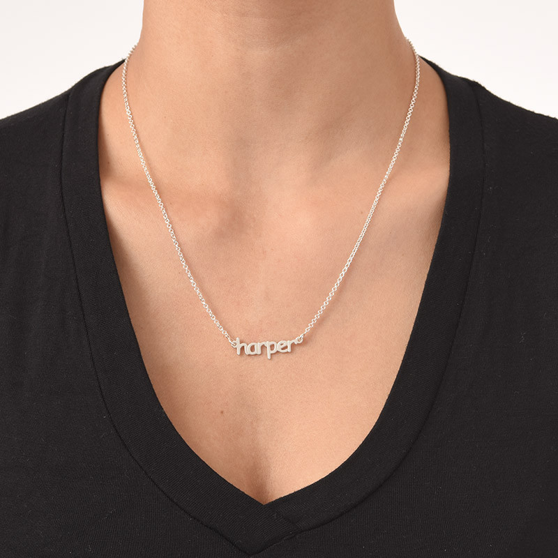 Lower Case Font Name Necklace - 1 product photo