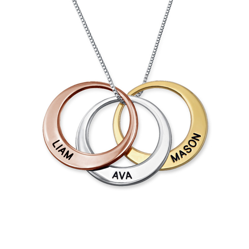 Mother Ring Necklace in 3 colors