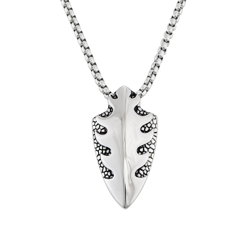 Personalized Shield Pendant Necklace for Men