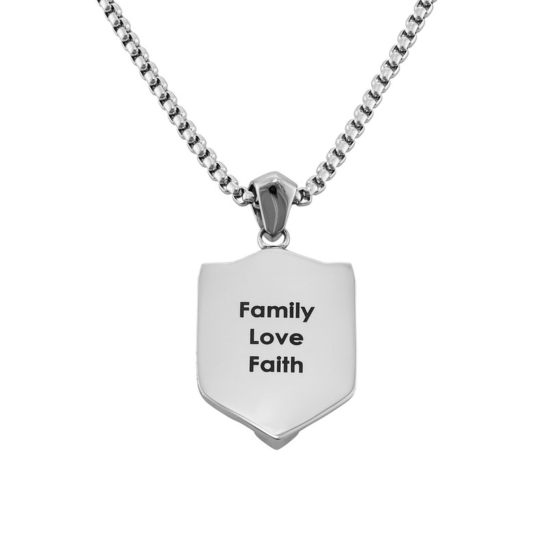 Men's Custom Shield Necklace - 1 product photo
