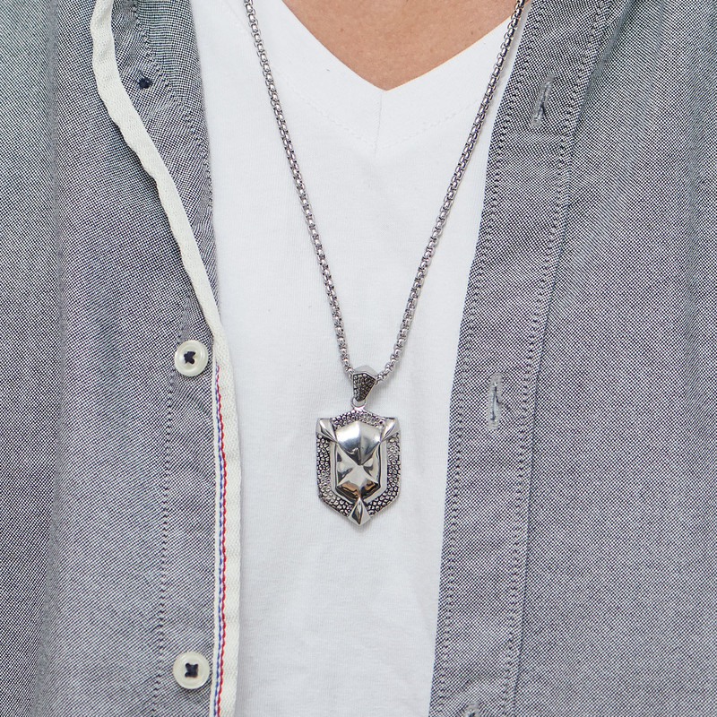 Men's Custom Shield Necklace - 2