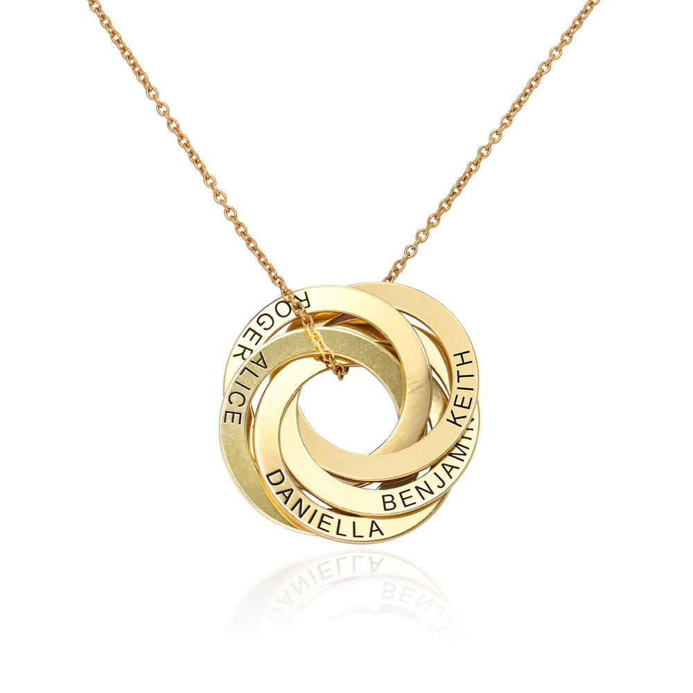 5 Russian Rings Necklace - Gold Plating