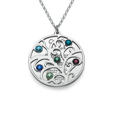 Round Family Tree Necklace