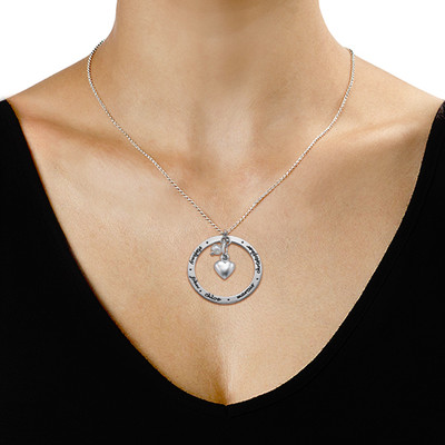 Forever Engraved Circle Necklace - 1 product photo