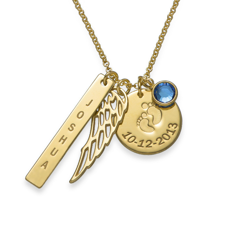 My Baby's an Angel Necklace in Gold Plating