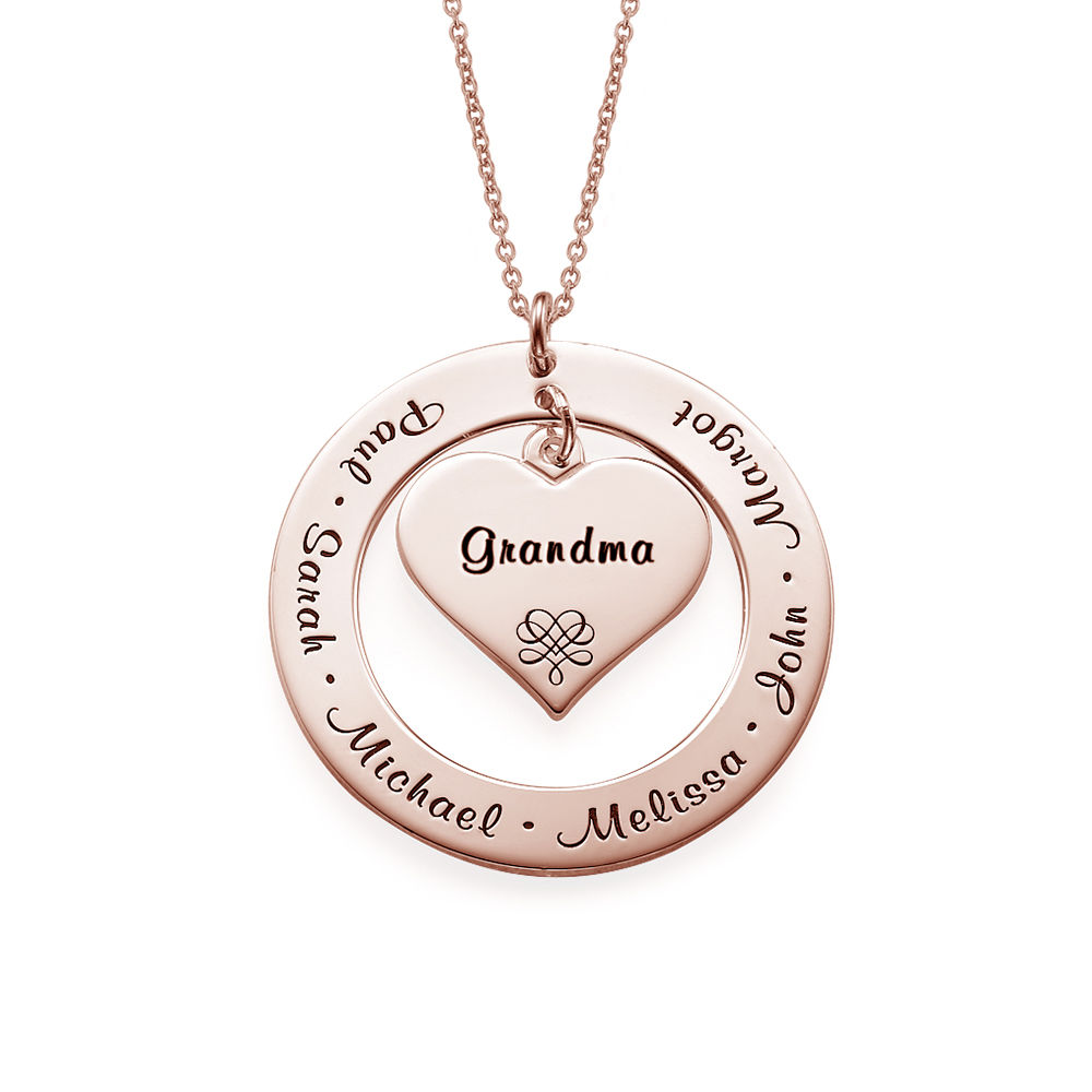 I Love You Mom Necklace - Rose Gold Plated
