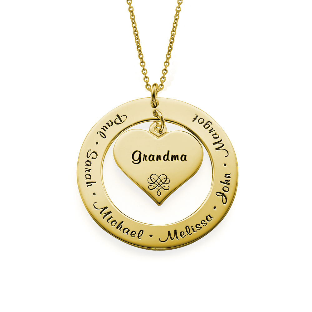 I Love You Mom Necklace - Gold Vermeil product photo