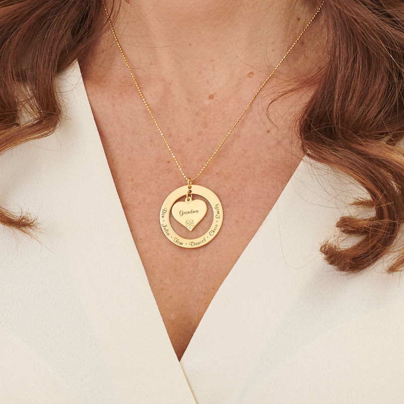 I Love You Mom Necklace - Gold Vermeil - 3 product photo